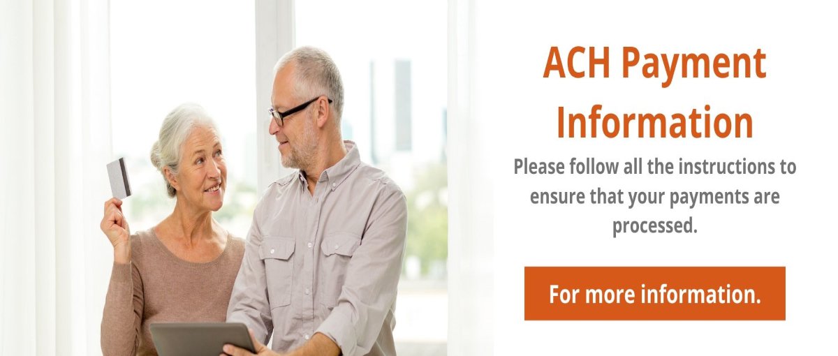 ACH Payment Information banner