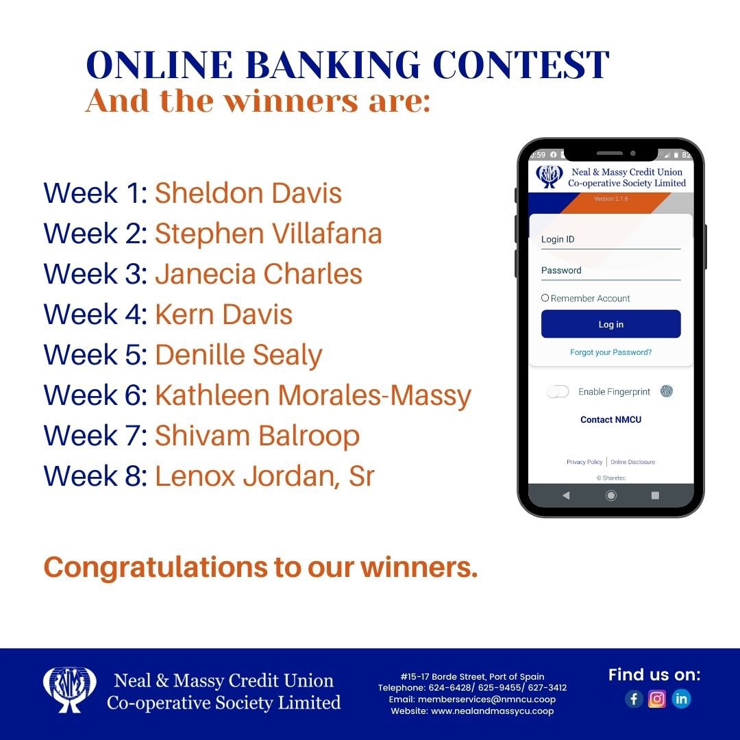 online banking contest winners
